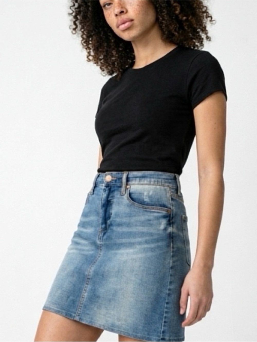 Blank NYC Denim Mini Skirt